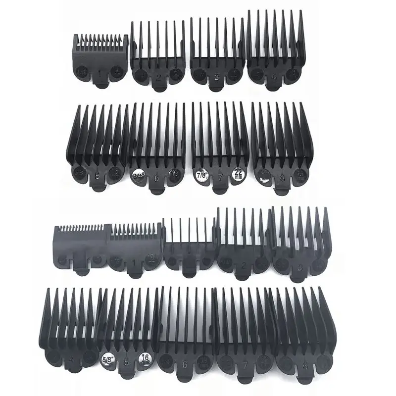 

8/10Pcs Oil Head Electric Clippers Caliper Limit Comb Hair Clipper Tooth Guides Combs Cutting Tool high quality PP material