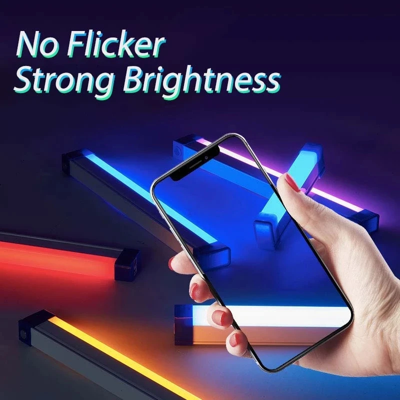 Handheld LED Fill Light Video Wand Stick Photography Lamp Rechargable Battery Flash Colorful Selfie |