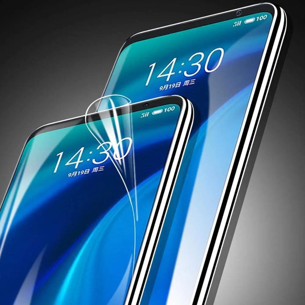 9H HD Toughed Hydrogel Film Screen Protector for Meizu Pro 7 6 Plus 5 Protective on 16 15 Lite | Мобильные телефоны и