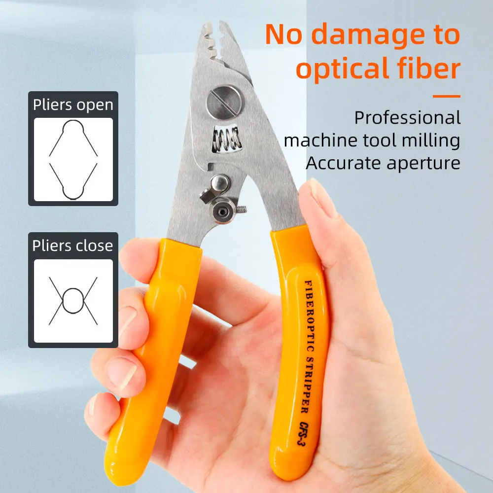 FTTH CFS-3 Three-port Fiber Optical Stripper/ Pliers/ Wire strippers High quality stainless steel Optical Fiber Stripping Plier