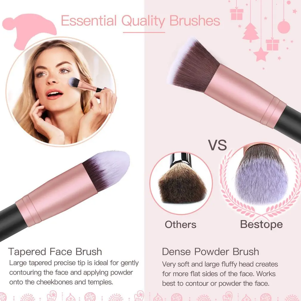 

Makeup Brush Set Advanced Synthetic Brush Blending Face Blush Concealer Eye Shadow Makeup Brush Set Makeup Tool