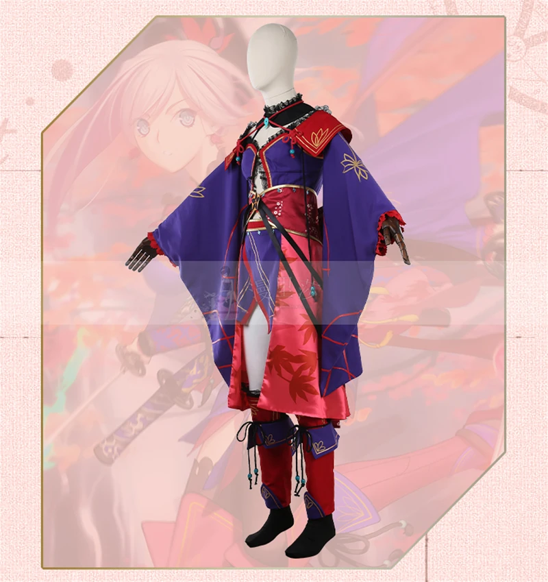 Аниме Fate Grand Order Saber Miyamoto Musashi Косплей Костюм Костюмы на Хэллоуин