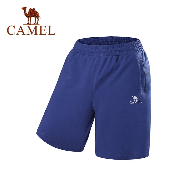 CAMEL мужские спортивные шорты для тренировок в тренажерном зале, бега для фитнеса, кросфита, хлопок, спандекс, дышащие однотонные тренировочные с карманом