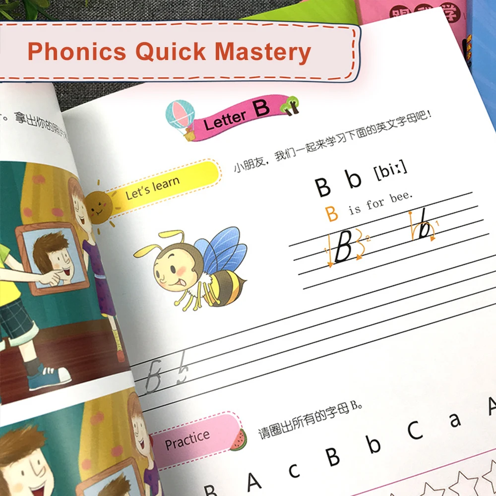 Набор из 5 книг для малышей двуязычная книга с картинками на китайском и