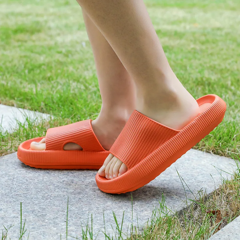 

Summer Thick Sole EVA Home Bathroom Women Slippers Sandals Non-slip Lightweight Bedroom Mute Lovers Shoes Slides