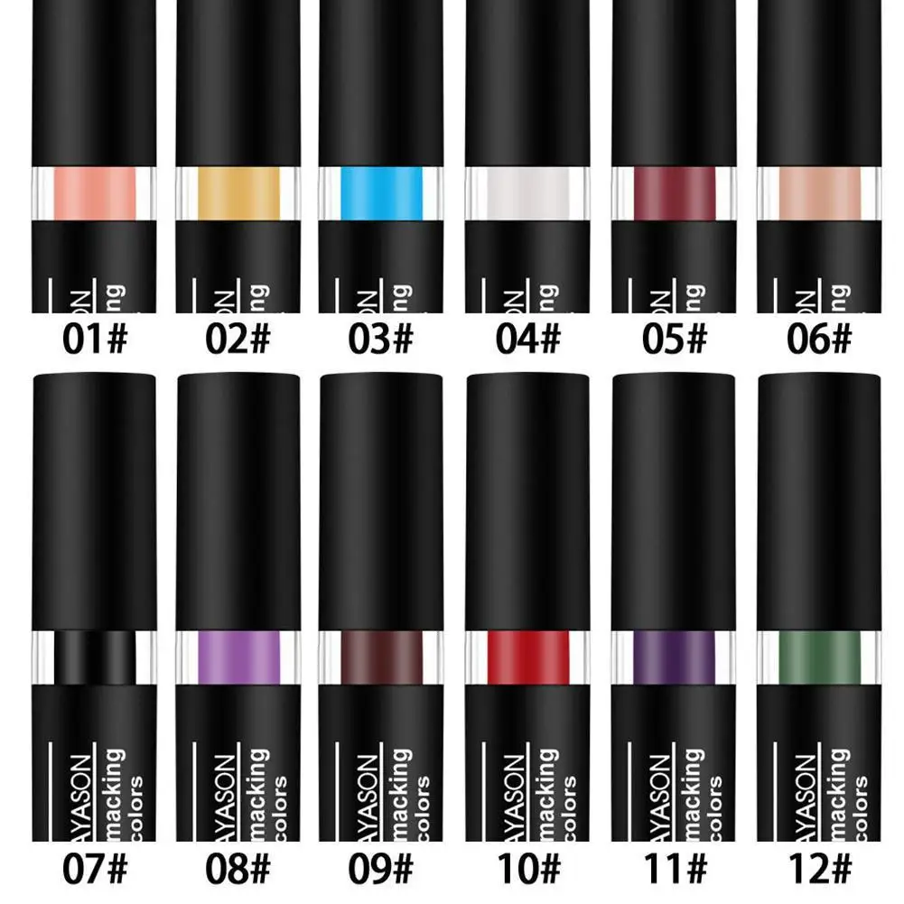 

24 Hours Long Lasting Highly Saturated Lipstick Waterproof lipstick Lip Gift Velvet Liner Makeup Matt E9D3