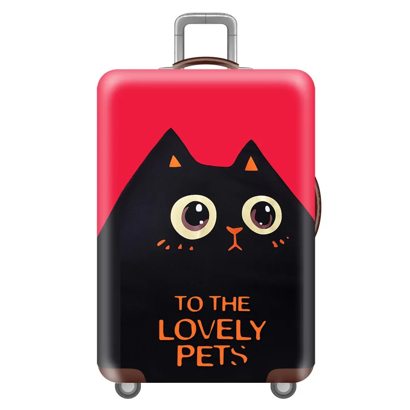 E Luggage cover Эластичный Чехол для багажа, защитный чехол для багажа, Чехол для багажа 18-32 дюймов, чехол для чемодана, пылезащитный чехол, аксессуары для путешествий - Цвет: E Luggage cover