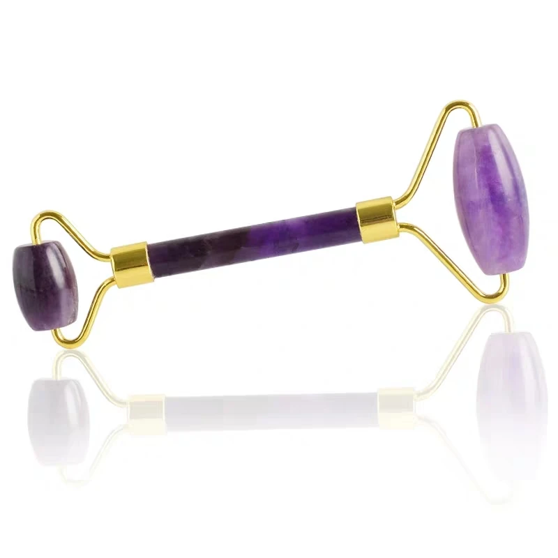 

Natural Roller Massage Amethyst Massage Anti Wrinkle Anti Aging for Face Eyes Face Thin Lifting Massager v l l