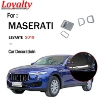 loyalty for maserati levante 2019 interior trunk handle tail box sequins decoration frame cover trim abs auto styling