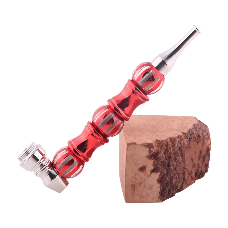 

1pcs Metal Smoking Pipe Portable Smoke Tobacco Pipe Herb Smoking Pipes Screen Metal Smoking Accessories For Men