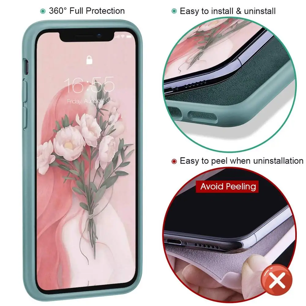 Официальный Оригинальный жидкий силиконовый чехол для телефона iPhone 11 Pro XS Max X XR 7 8