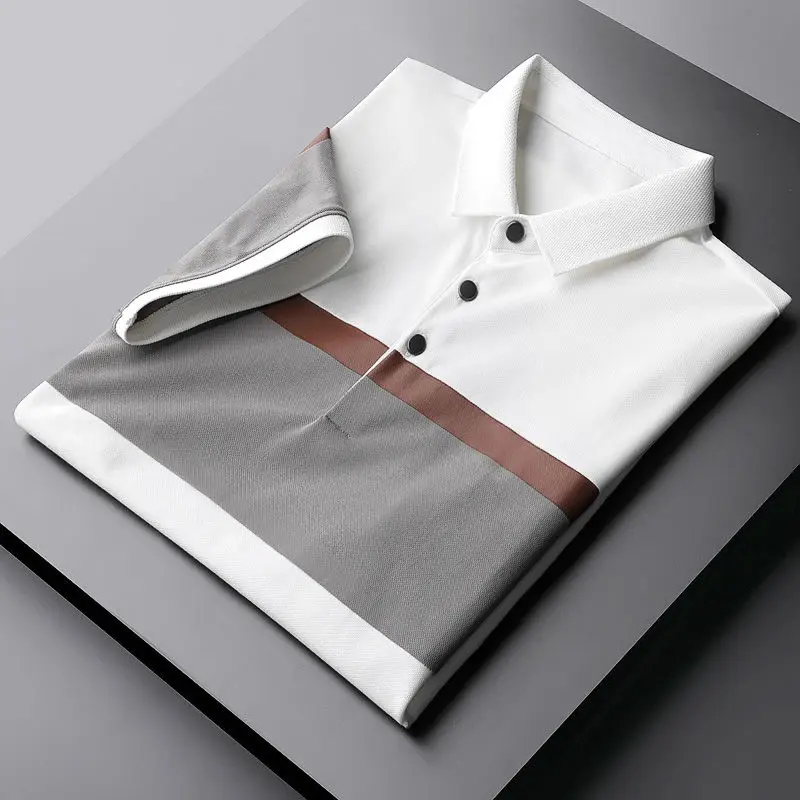 

Summer new polo shirt short sleeve thin men's lapel T-shirt Joker jacket