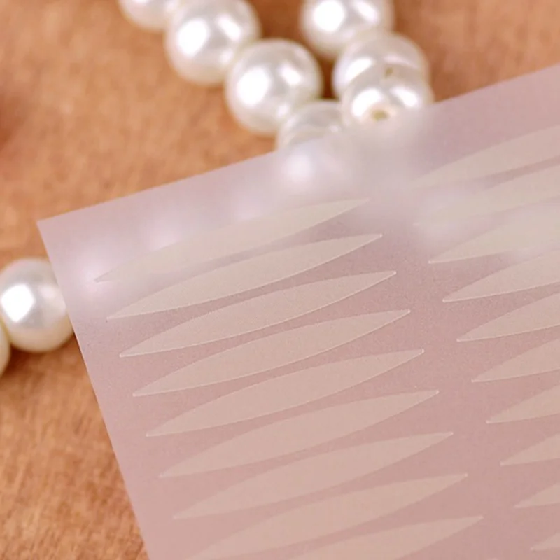 200 Pairs Olive-shaped Eyelid Paste-shaped Invisible Double Fold Shadow Tape Sticker Beauty Tool 2.5*0.3cm | Красота и здоровье