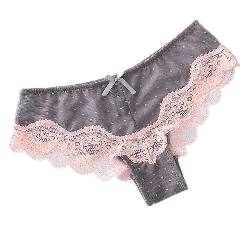 Женские сексуальные кружевные трусики танга женские с низкой талией прозрачные
