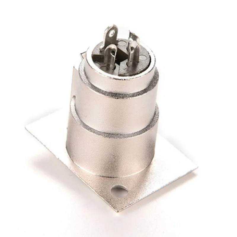 Гнездо шасси 3 Pin XLR разъёмная монтажная панель Разъем никелевый