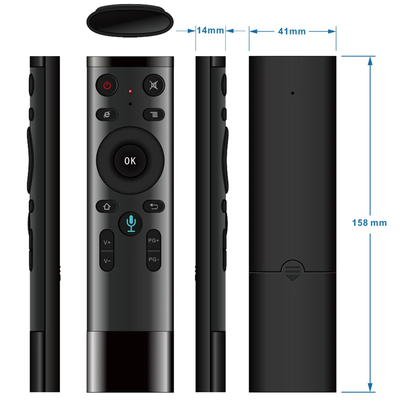 Q5 Голосовое управление Air mouse 2 4 ГГц Беспроводная воздушная мышь с гироскопом