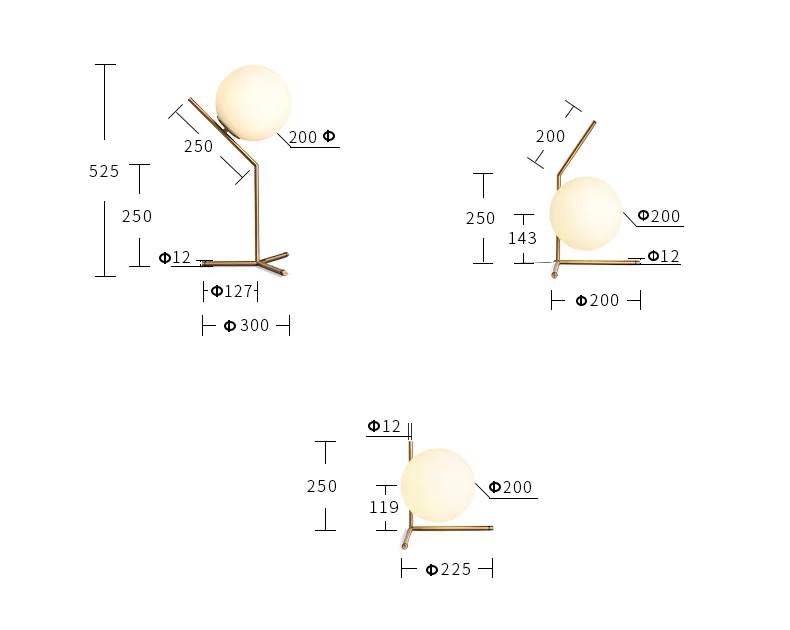 Настольная лампа в скандинавском стиле современные минималистичные светильники