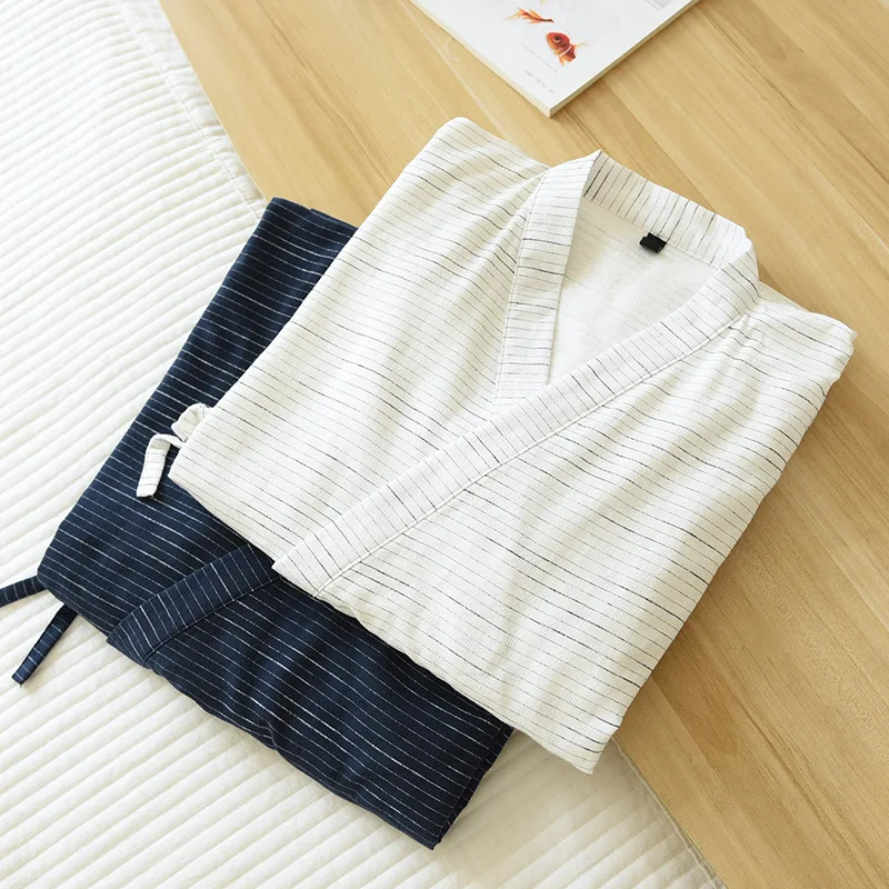 Мужское сексуальное нижнее белье с V-образным вырезом халат-кимоно японская