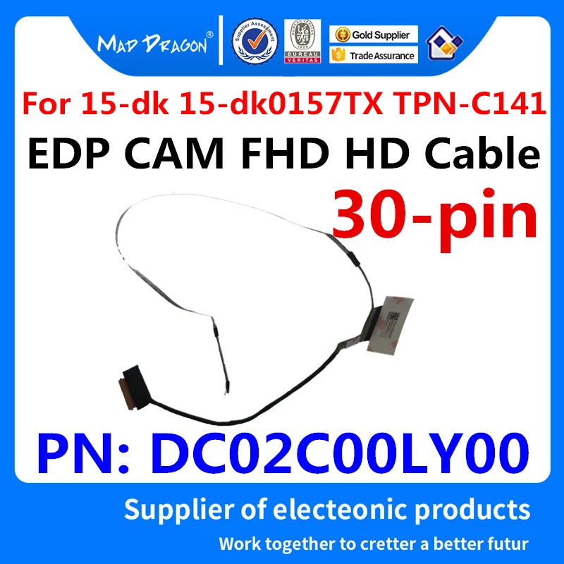 ЖК-кабель для ноутбука HP Pavilion Gaming 15-dk 15-dk0157TX FPC52 FHD DC02C00LY00 30PIN | Компьютеры и офис