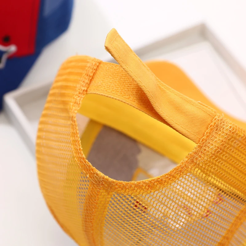 Сетчатая дышащая шляпа Foux для мальчиков детский козырек от солнца с мультяшным