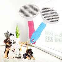 hair removal comb dogs self cleaning brush cats hair special needle comb animal grooming tools deshedding brush pet supplies