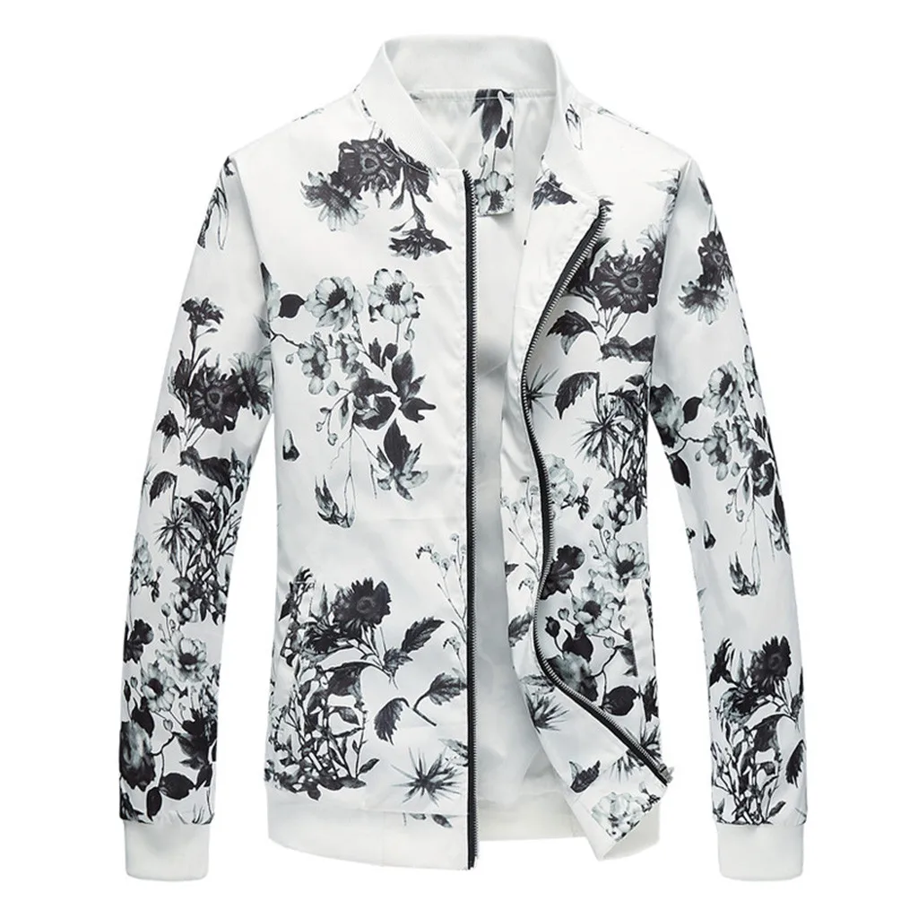 JAYCOSIN мужская куртка с модным принтом красивый бейсбольный костюм тонкая Пальто