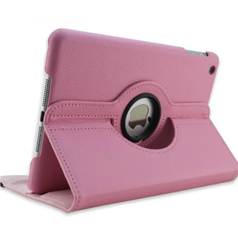 for iPad 9.7 pink Для нового iPad 9," из искусственной кожи чехол, 360 градусов вращающийся стенд смарт-чехол и автоматический режим сна для iPad Air 1/2 чехол - Цвет: for iPad 9.7 pink