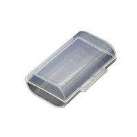 500pcslot masterfire 2 x aa 3v battery storage holder box case 2 slots 2a batteries holder box cover transparent