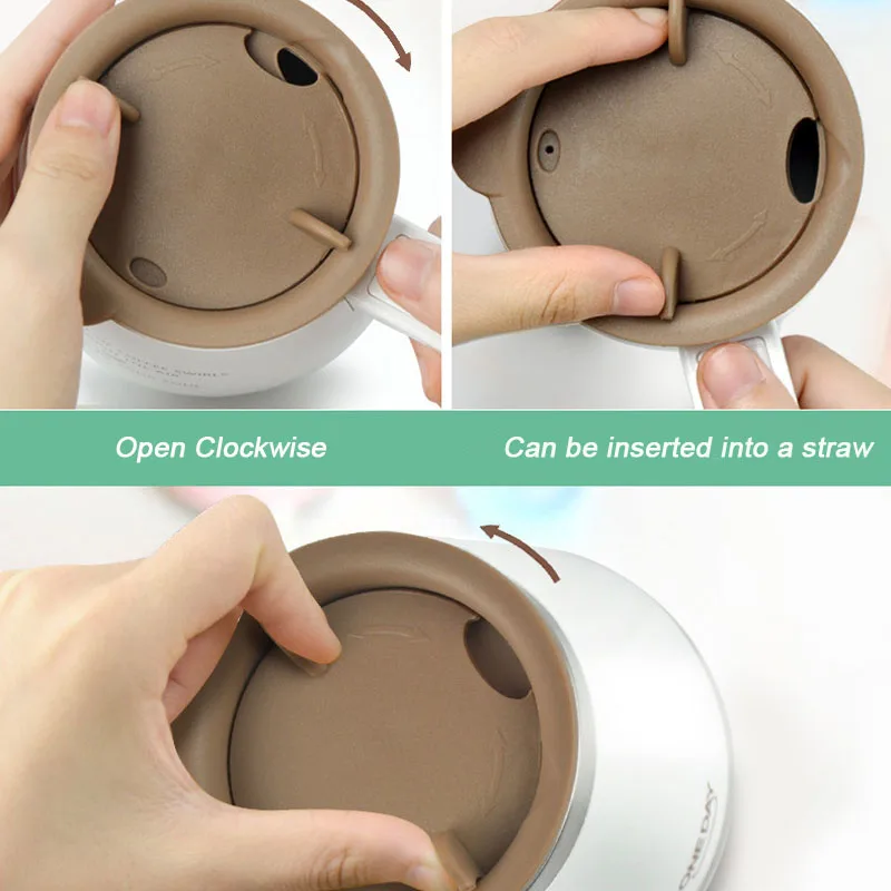 Двухслойная кофейная чашка из нержавеющей стали Ретро дизайн портативная