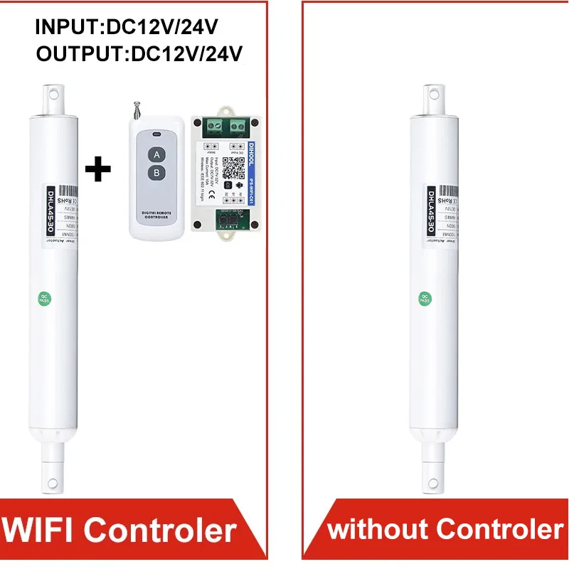 Набор электродвигателей с ходом 300 мм и радиочастотным контроллером двигателя 433
