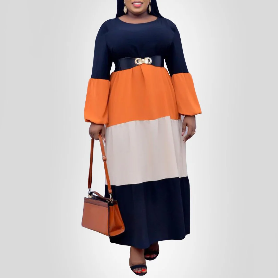 

4XL 5XL Plus Size African Long Maxi Dresses Party Womens Fat Large Patchwork High Waist Elegant Evening Night Long Dress Vestido