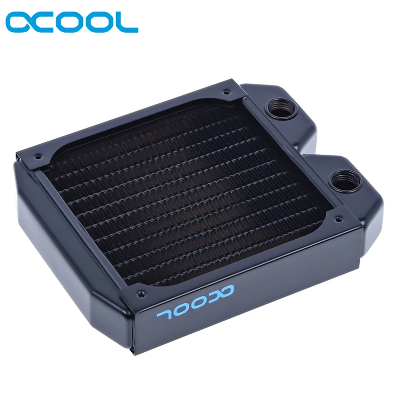 Чехол для компьютера Alphacool ST30 медный 120 мм медный радиатор черный костюм 12 см вентилятор 30 мм Толщина