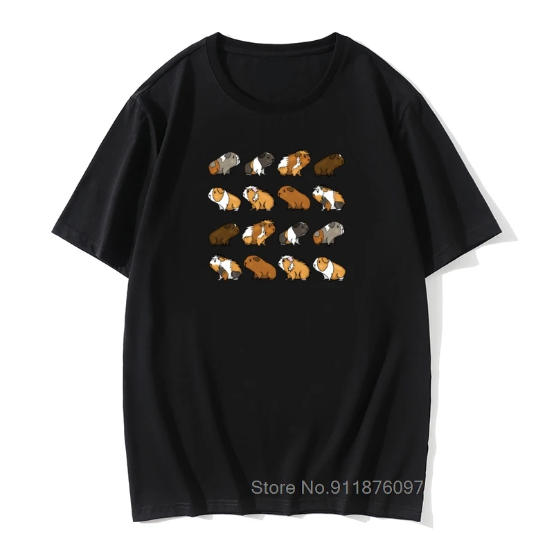 

Men T-Shirt Guinea Pig Procession Men T Shirt Camisa Animal Lover Animals Kawaii Pet Tshirt Harajuku Tops Plus Size