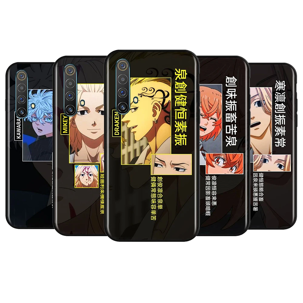 

Japanese Tokyo Revengers For OPPO Realme Narzo 30 20 8 8i 7 6 5 3 2 Pro Global 5G Soft TPU Silicone Black Phone Case Cover