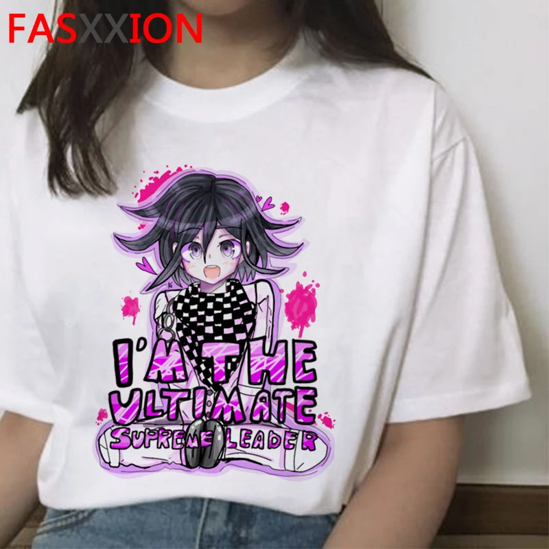 Футболка Ouma Kokichi Danganronpa V3 женская футболка с принтом белая для пары tumblr