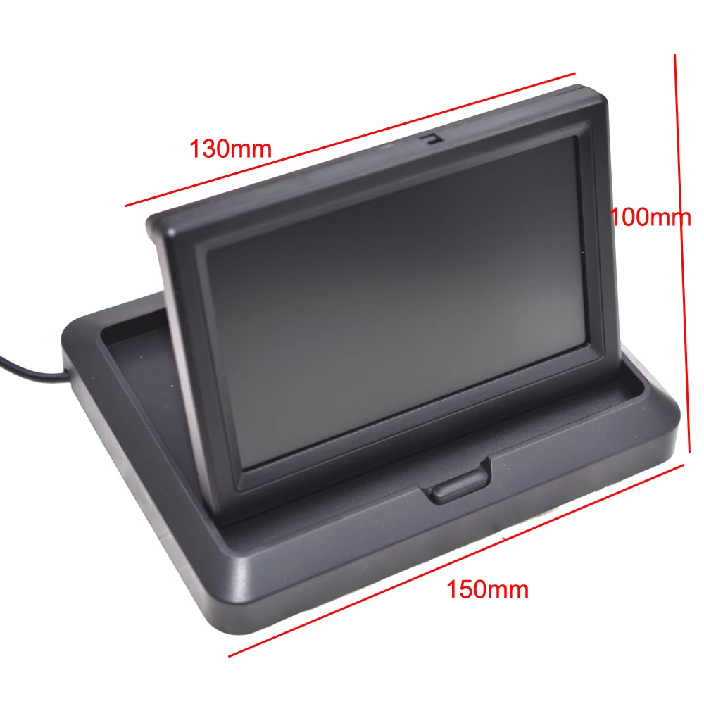 BYNCGCar камера заднего вида с монитором 5 дюймов 800*480 TFT LCD Складная для парковки и 12