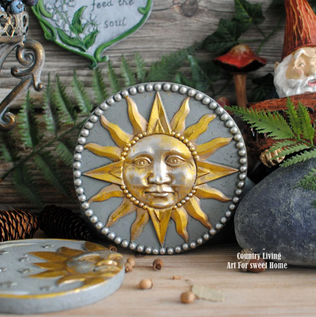 

Garden Ornament American Retro Make Old Sun Moon God Cement Pendants And Ornaments Valentines Day Gift декоѬ для дома паса