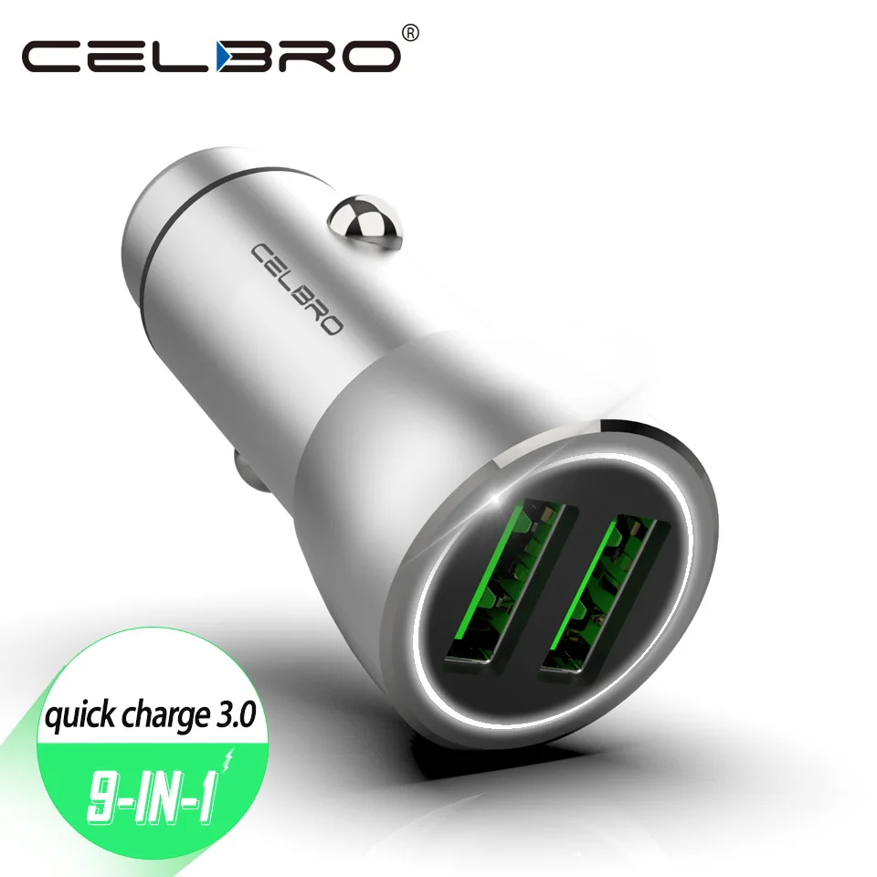 Автомобильное зарядное устройство Quick Charge 3,0 QC 3,0 Автомобильное быстрое зарядное устройство QC3.0 USB адаптер для мобильного телефона Авто двойной для samsung AFC