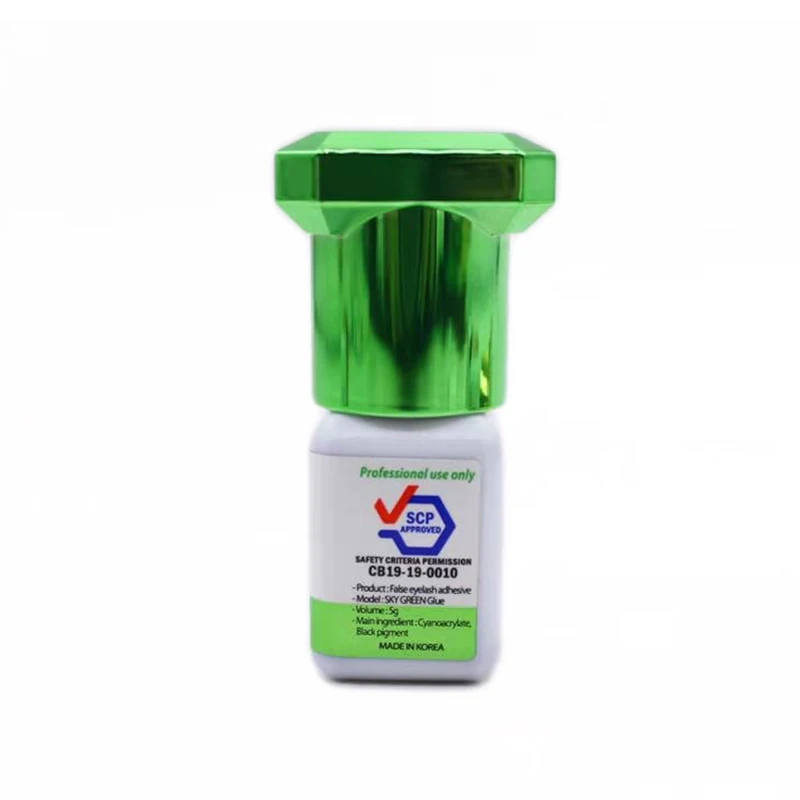 

10 Bottles SKY Green Glue For Eyelash Extension Fast Drying Korea False Lash Glue 5ml Makeup Tools Wholesale Adhesive