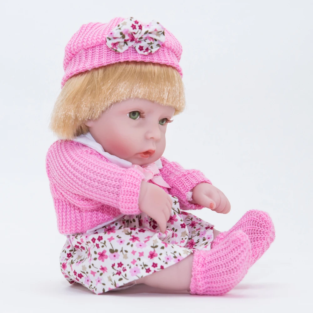 10 дюймов Горячая продажа Bebe Reborn Baby Doll игрушка новорожденный полностью виниловый