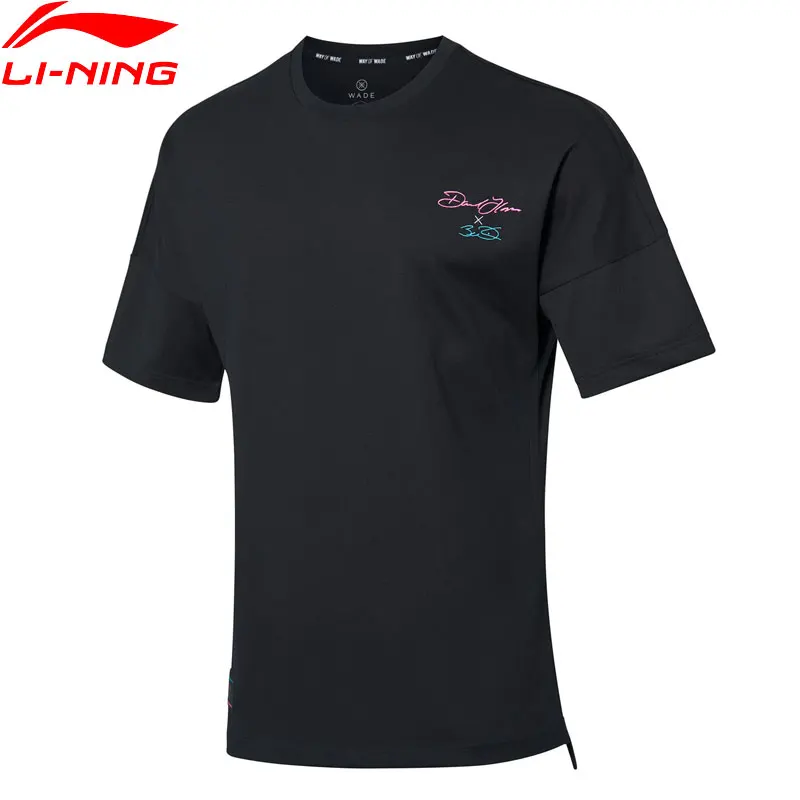 Футболка для баскетбола ли-нин мужчин свободный крой хлопковая футболка с