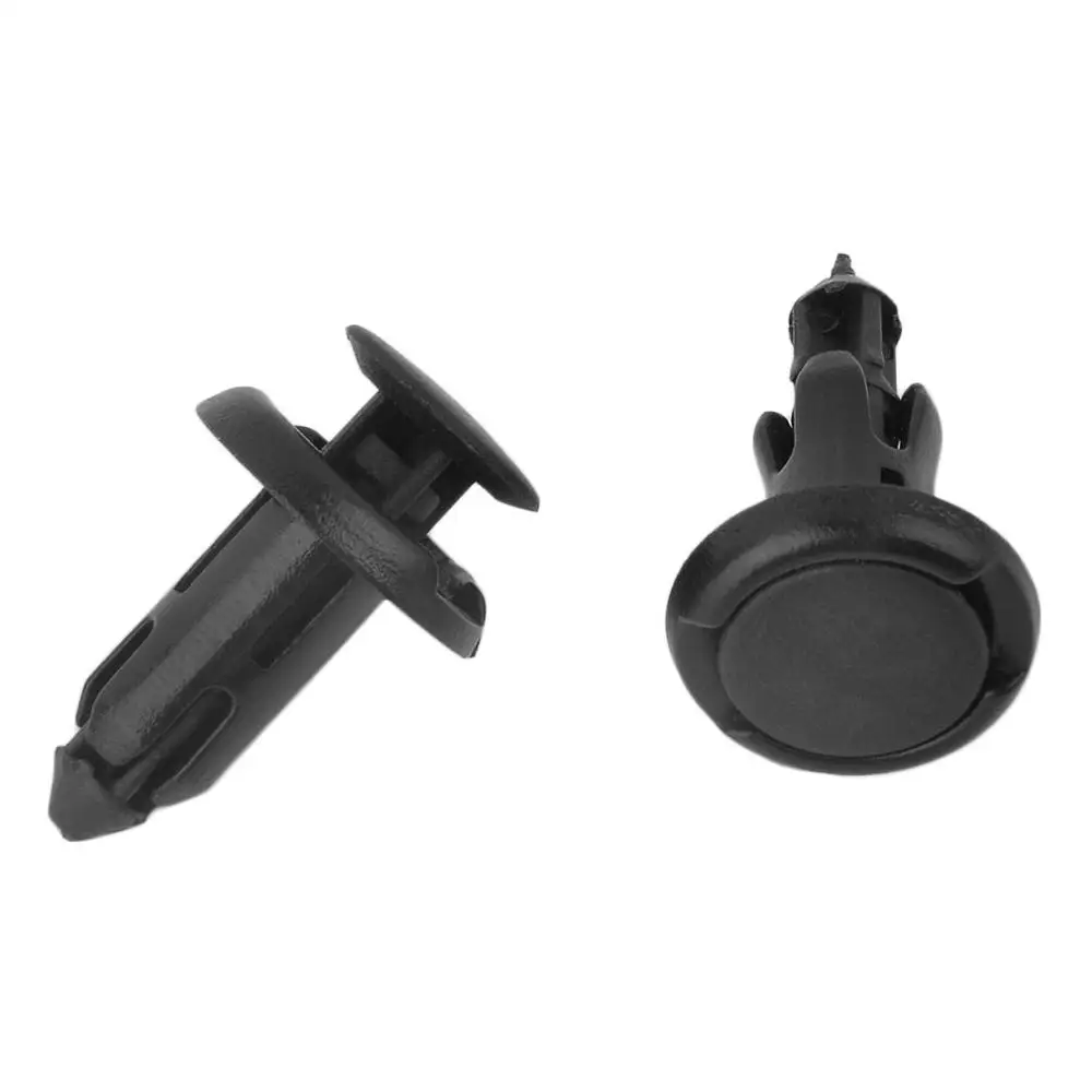 

50pcs 11816 8MM Black Plastic Vehicle Car Bumper Clips Fastener Buckle Interior Trim Card Door Liner Fixed Clamp For Toyota