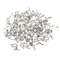 200 pieces metal mini split pins brads silver brads paper fasteners for scrapbooking sliver