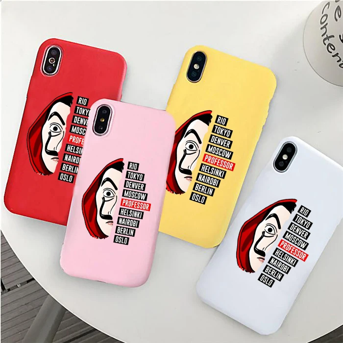 Чехол для телефона с надписью La Casa de papel iPhone 7 8 6S Plus X 11 ТВ-сериала бумажный чехол XS