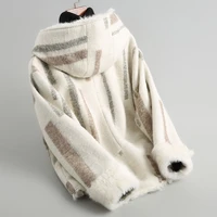 2020 new thick woolen coats hooded natural lamb fur liner warm winter coat women fashion womens fur coat 18603 wyq1746