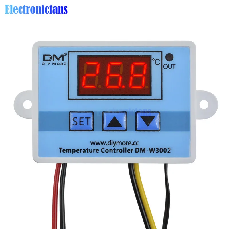 XH-W3002 W3002 цифровой AC110-220V DC 12 В 24 В W3002 светодиодный контроллер температуры микрокомпьютерный термостат