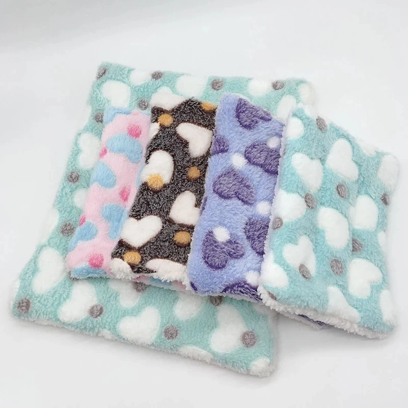 Зимняя теплая маленькая животная Гвинея свинка Хомяк Коврик для кровати