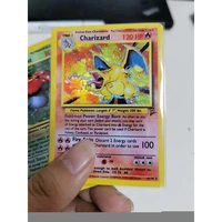 new diy pokemon card 1996 first edition pokemon charizard mega cards collection battle childrens toys gift