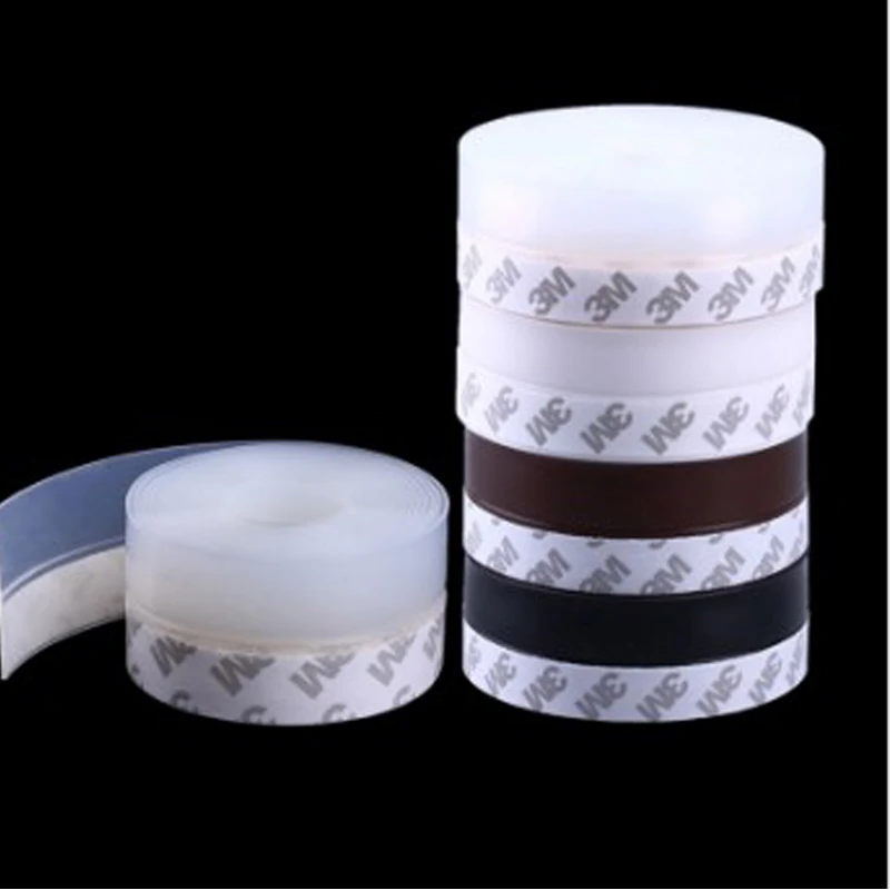 Уплотнительная лента для дверей самоклеящаяся силиконовая Звукоизоляционная