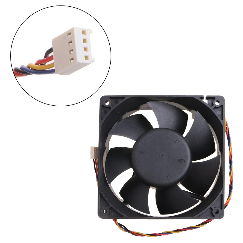 

Чехол для процессора, охлаждающий вентилятор, 4-контактный чехол для компьютера, вентиляторы 12 В постоянного тока, высокоскоростной рукав AFC1212DE для радиатора, кулер для процессора, компьютера X3UF